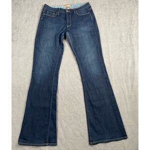 Paige Women's size 30 Blue Bootcut Jeans Wide Leg,Stretch,Made‎ In USA